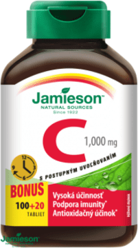 Jamieson Vitamin C 1000mg s postupným uvolňováním 120 tablet