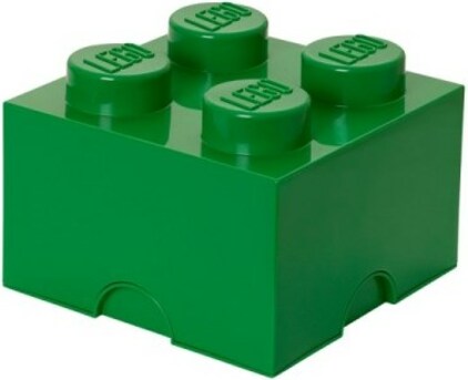 LEGO úložný box 4 - tmavo zelená