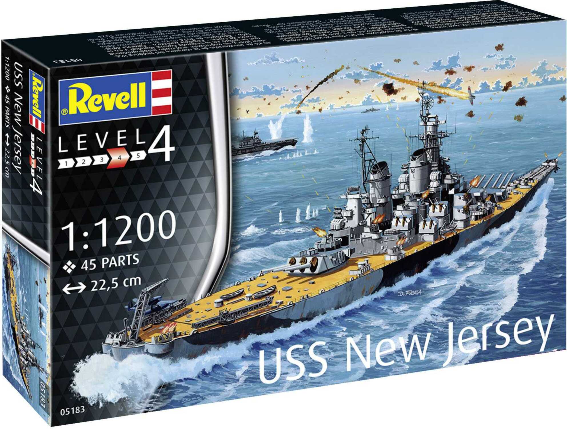 Plastic ModelKit loď 05183 - USS New Jersey (1:1200)