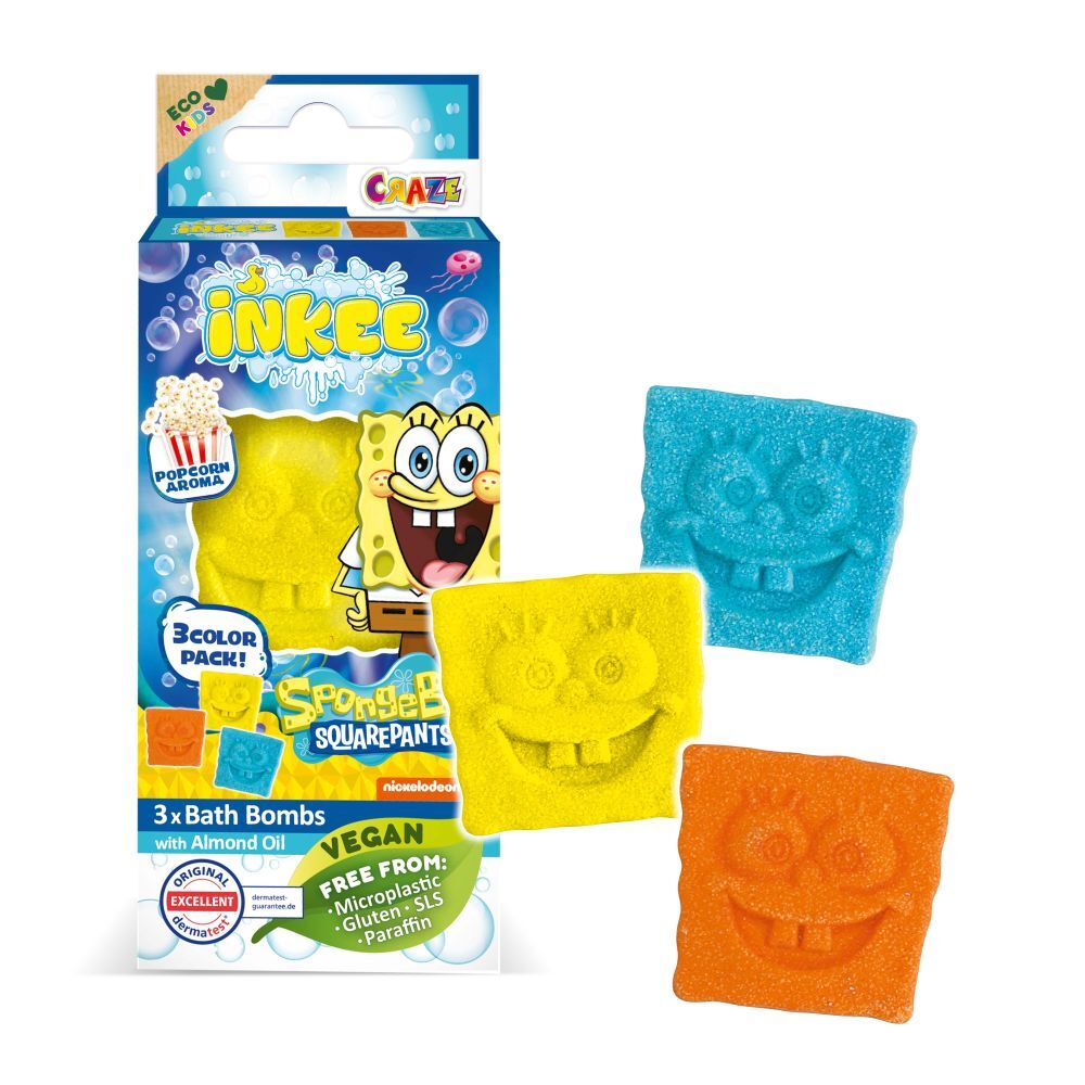 INKEE - Mini balení perlivé bomby - Sponge Bob