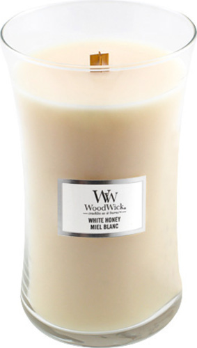 WoodWick Bílý med, Svíčka oválná váza 609.5 g