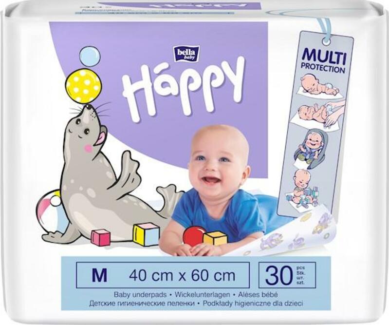 BELLA HAPPY Dětské hygienické podložky 40x60 cm 30 ks