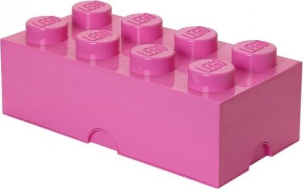 LEGO® úložný box 8 - růžová 250 x 500 x 180 mm