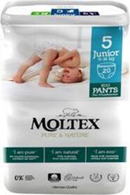 MOLTEX Pure&Nature Kalhotky plenkové jednorázové 5 Junior (9-14 kg) 20 ks