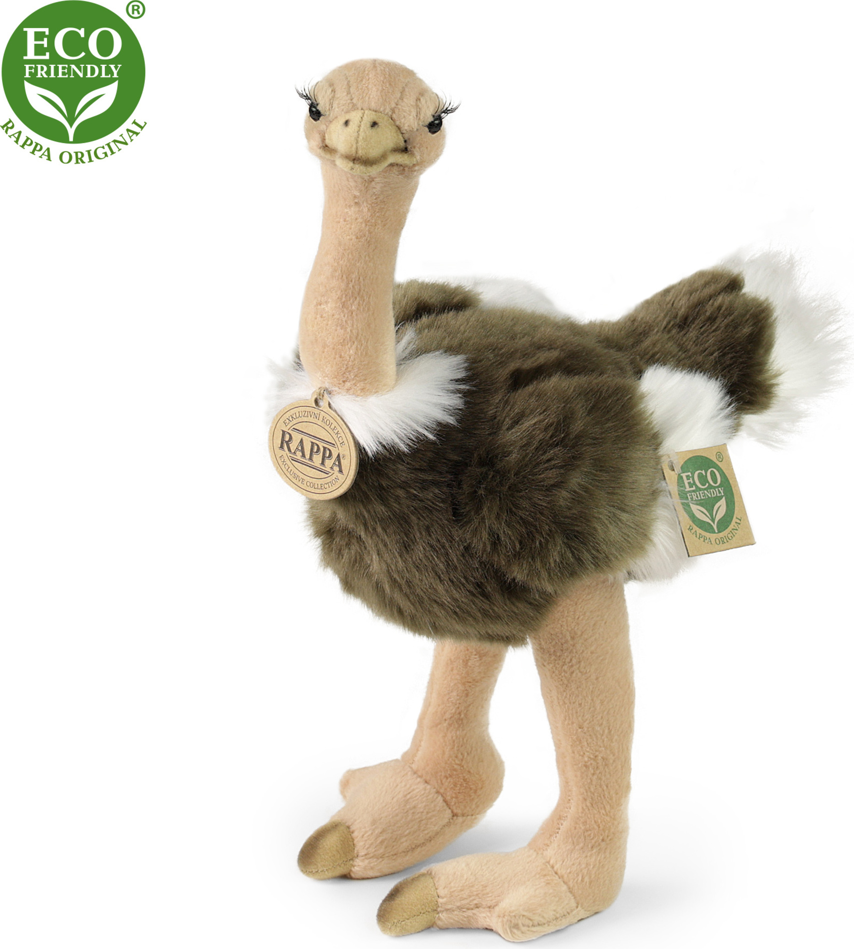Plyšový pštros emu 32 cm ECO-FRIENDLY