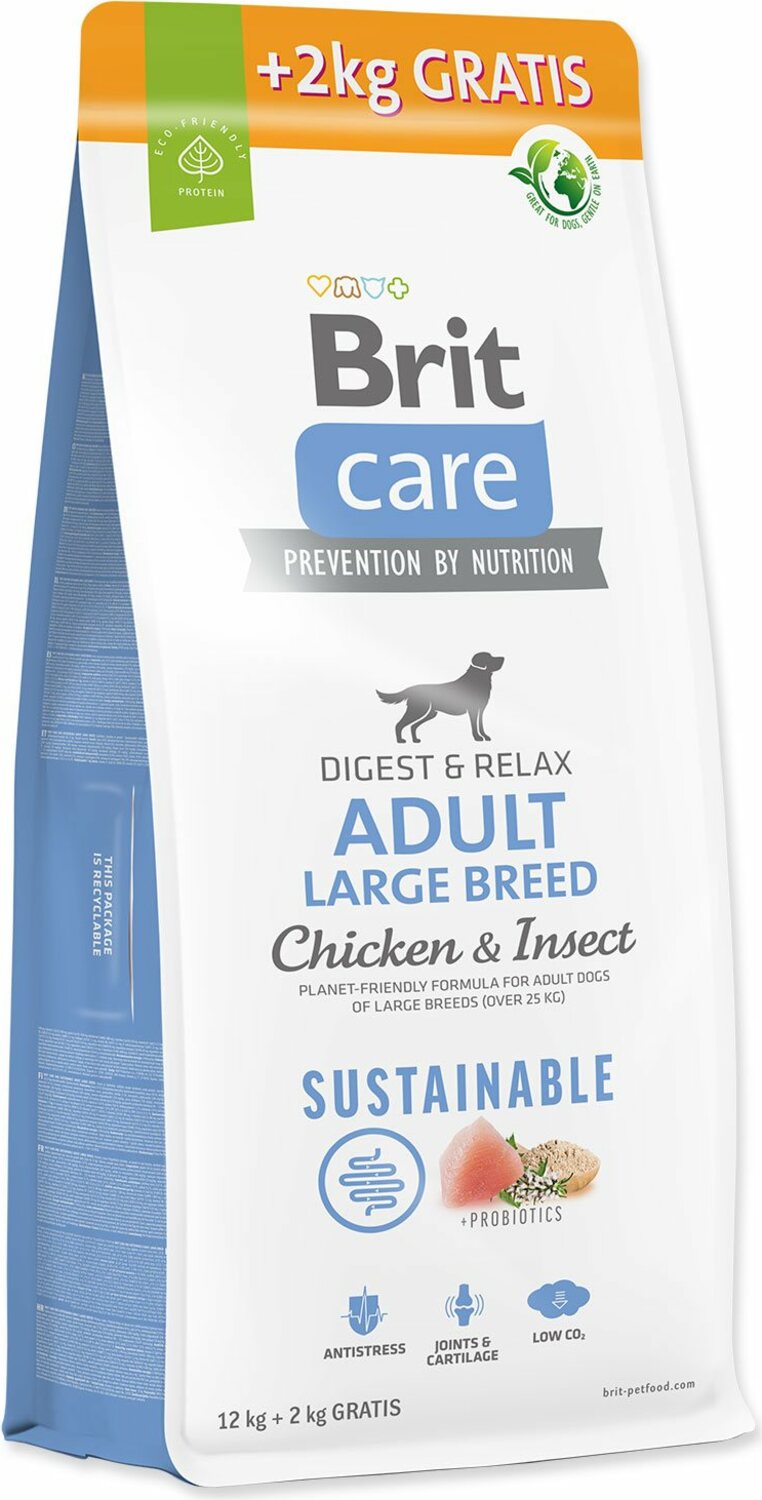 Krmivo Brit Care Dog Sustainable Adult Large Breed 12+2kg