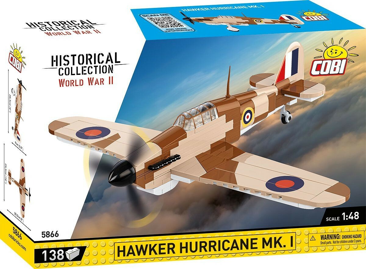 Cobi II WW Hawker Hurricane Mk. I, 1:48, 145 K