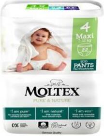 MOLTEX Pure&Nature Kalhotky plenkové jednorázové 4 Maxi (7-12 kg) 22 ks