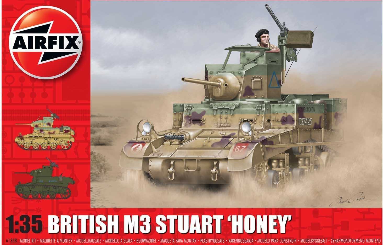 Classic Kit tank A1358 - M3 Stuart, Honey (British Version) (1:35)