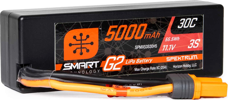 Spektrum Smart G2 LiPo 11.1V 5000mAh 30C HC IC5