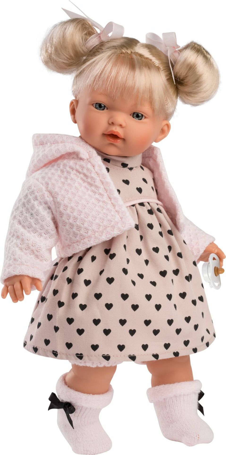 Bambola Bambina 3 Anni Morbida Con Accessori Bambole Giocattolo dai 2 anni  che Suona Peluche Regalo di Colore Rosa Giocattoli cm