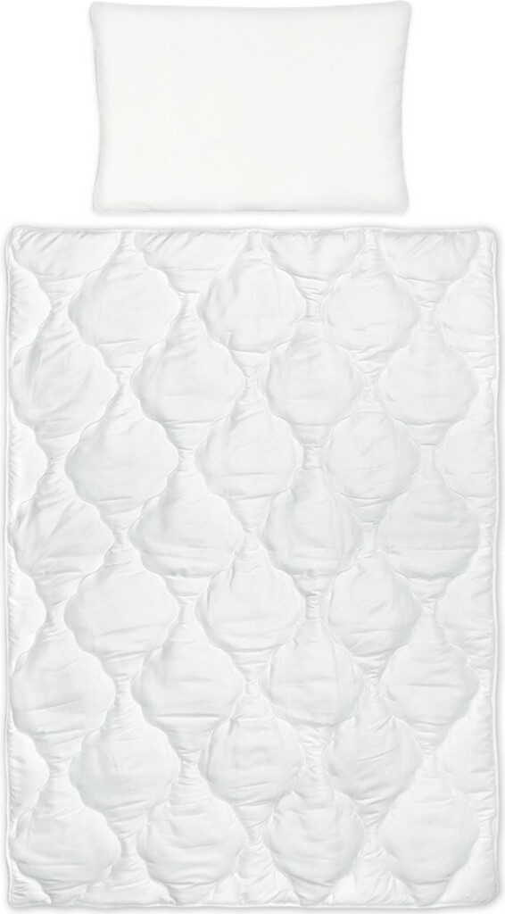 KLUPS Výplň peřinka + polštář do postýlky zimní Lux winter white 135 x 100 + 60x40 cm