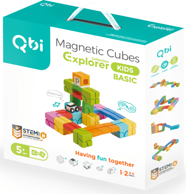 QBI Explorer Kids Basic Pack magnetická stavebnice 27