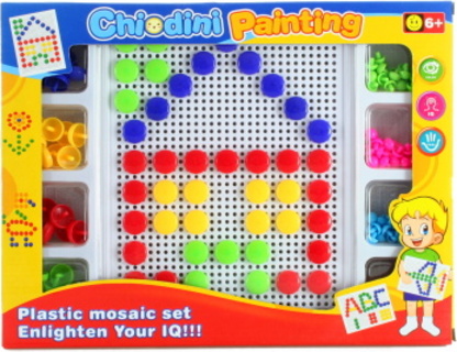 Gioco creativo SES Creative – Mosaico con i chiodini, gioco creativo