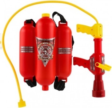 Vodní pistole hasičská se zásobníkem na záda