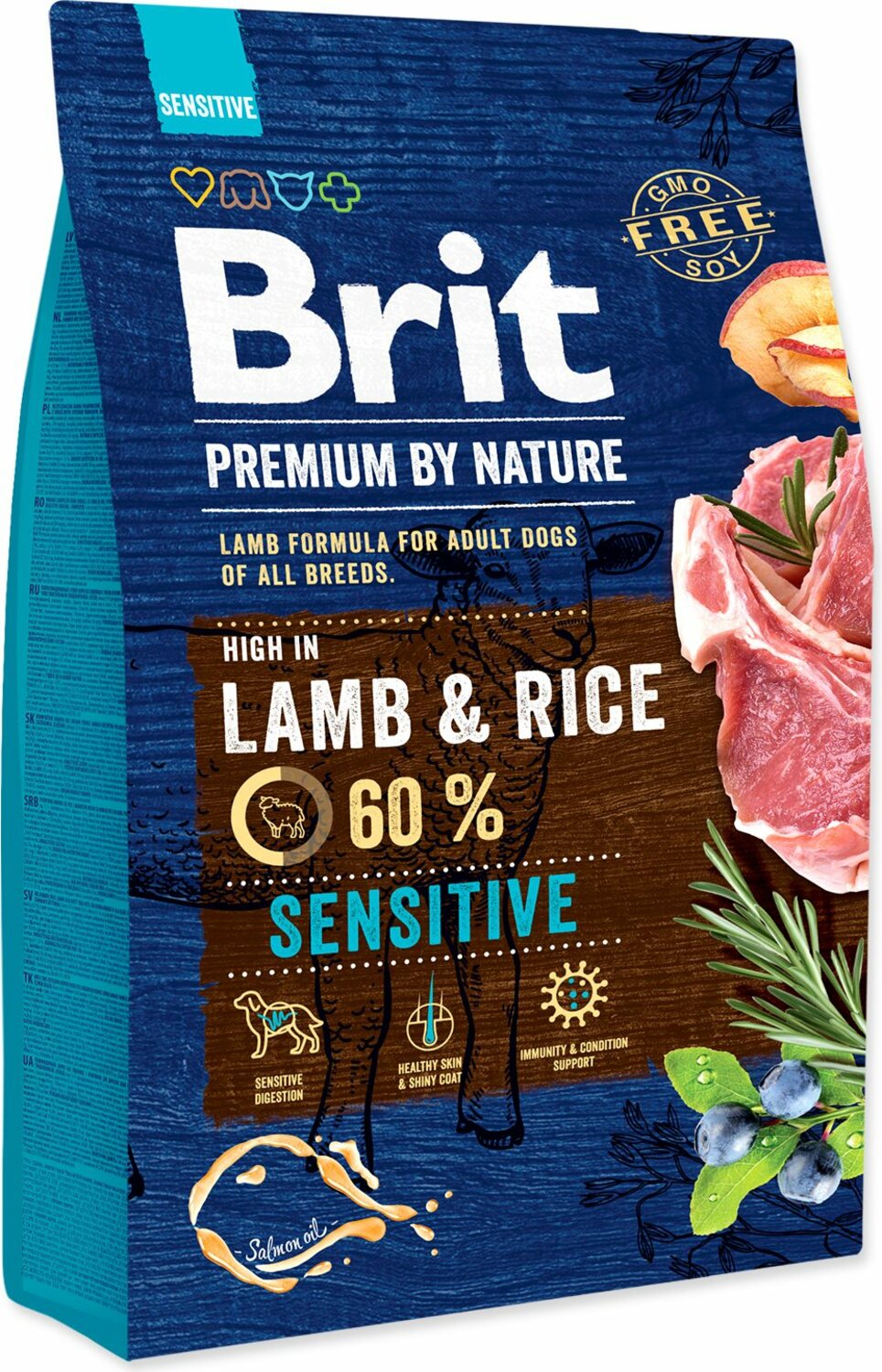 Krmivo Brit Premium by Nature sensitive Lamb 3kg