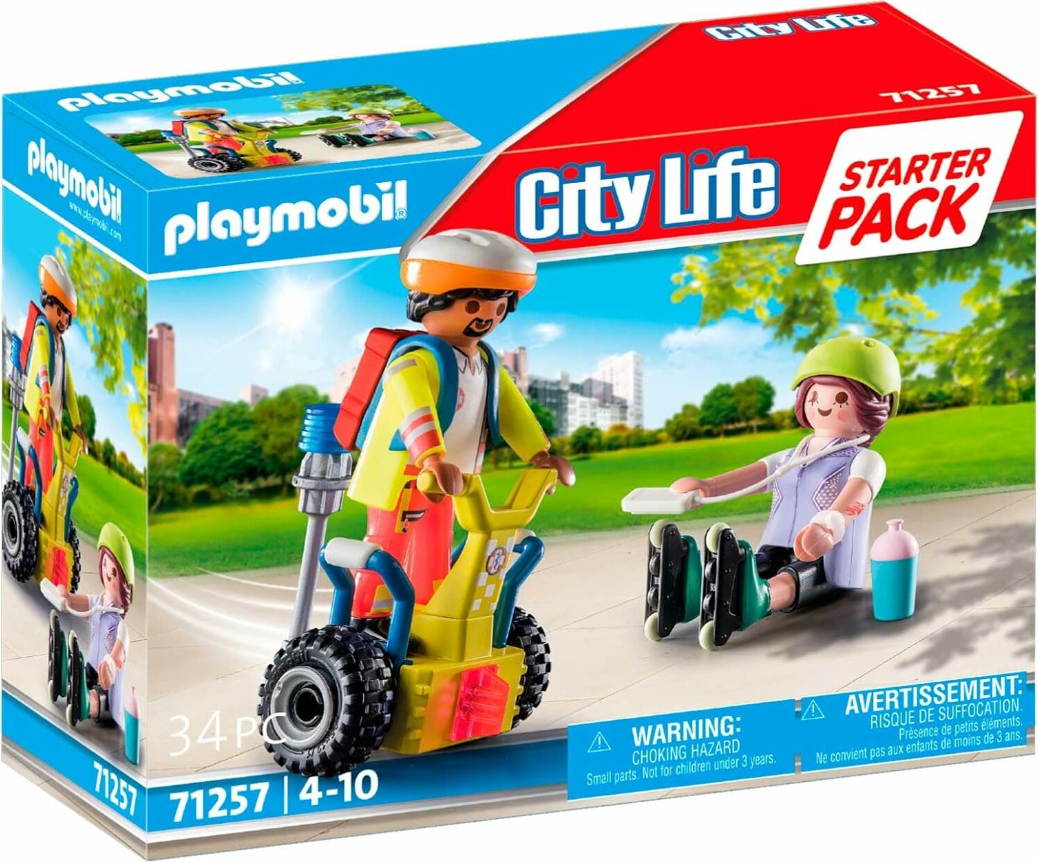 PLAYMOBIL City Life 71257 Starter Pack Záchranář na Segwayi