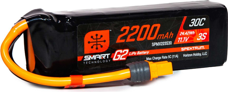 Spektrum Smart G2 LiPo 11.1V 2200mAh 30C IC3