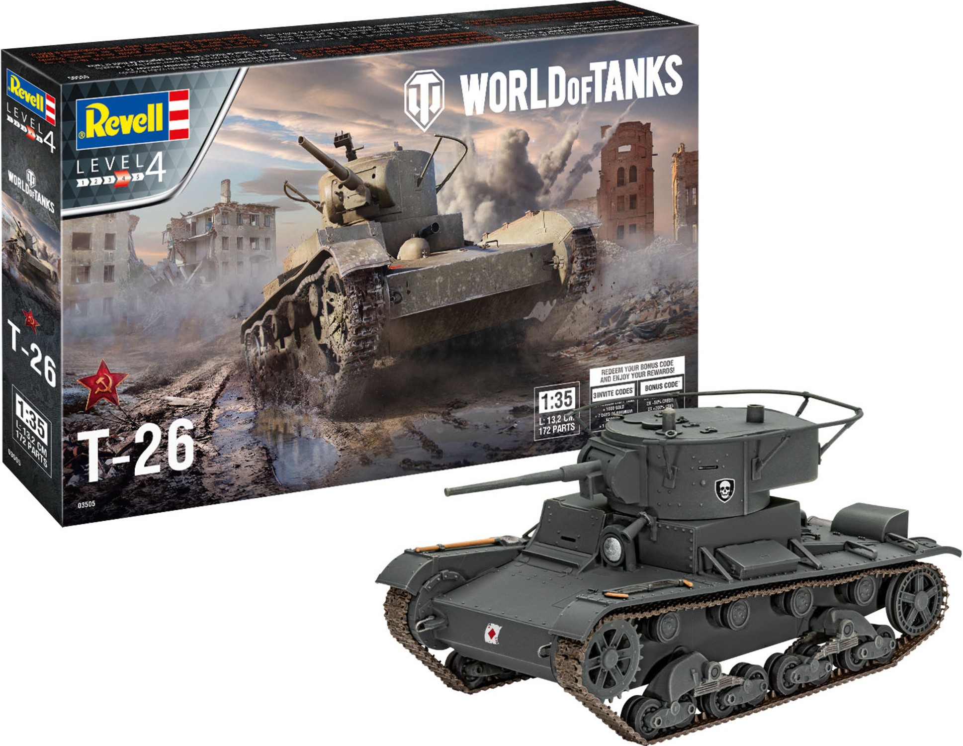 Plastic ModelKit World of Tanks 03505 - T-26 (1:35)