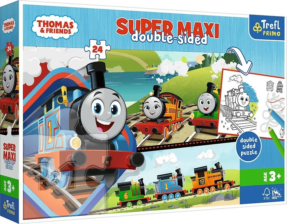 Trefl Puzzle 24 SUPER MAXI - Tom a přátelé / Thomas and Friends