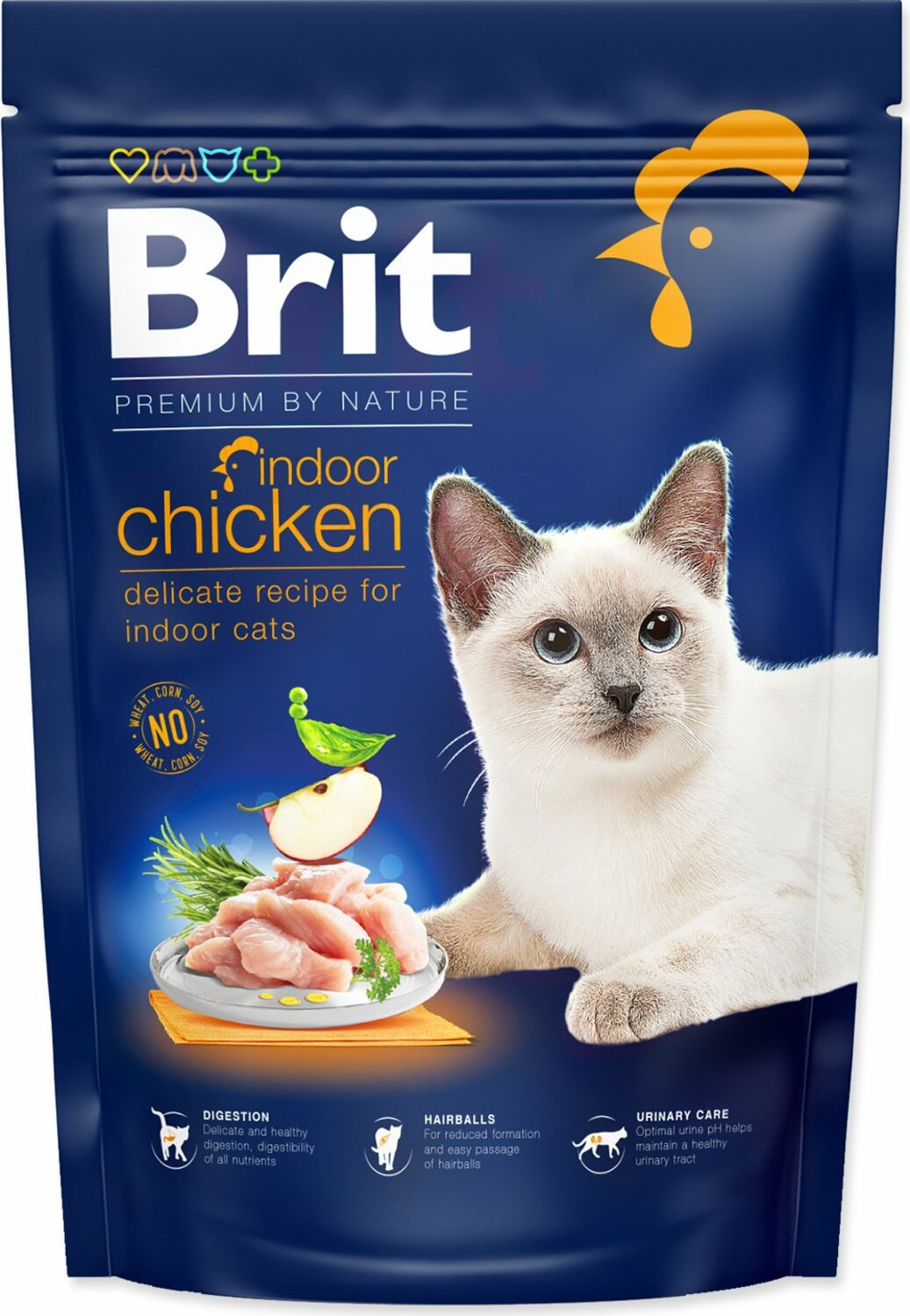 Krmivo Brit Premium by Nature Cat Indoor Chicken 800g