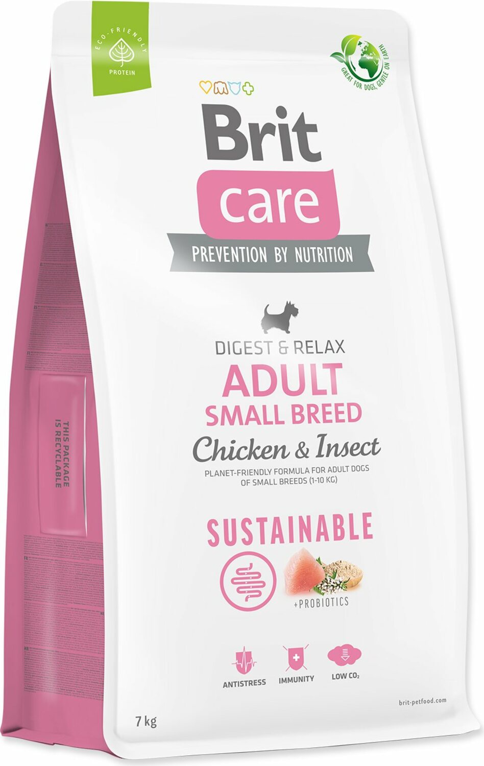 Krmivo Brit Care Dog Sustainable Adult Small Breed Chicken & Insoct 7kg