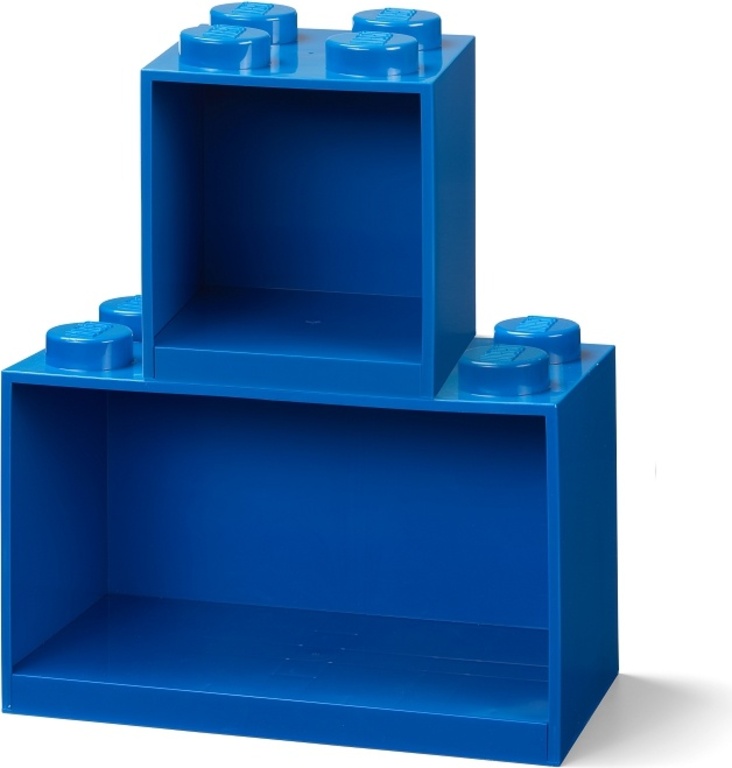 LEGO® Brick závěsné police, set 2 ks modrá