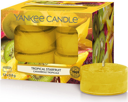 Yankee Candle, Šťavnaté hvězdičky políbené sluncem, Svíčky čajové,12 ks
