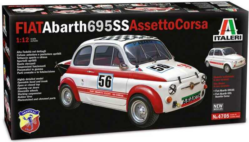 Model Kit auto 4705 - FIAT Abarth 695SS / Assetto Corsa (1:12)