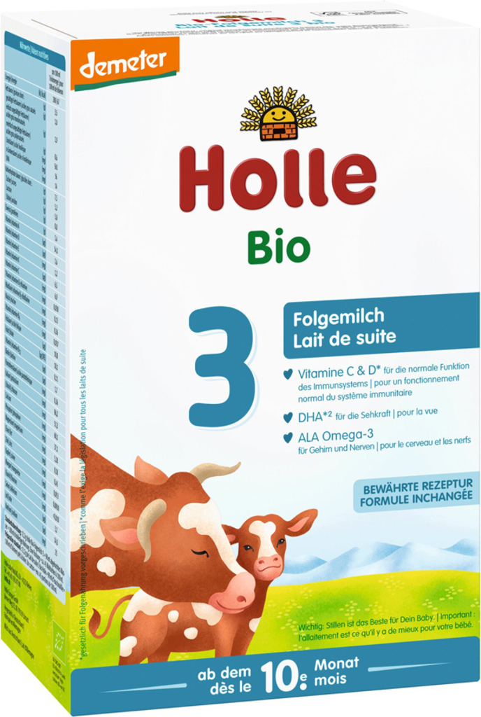 HOLLE Mléko bio pokračovací 3,10m+ 600 g