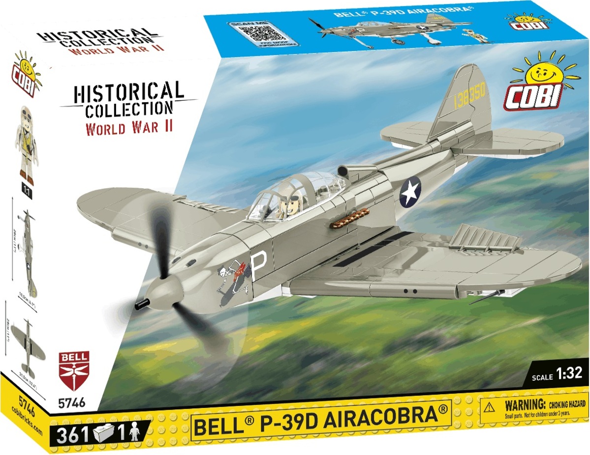 Cobi II WW Bell P-39D Airacobra, 1:32, 361k, 1f