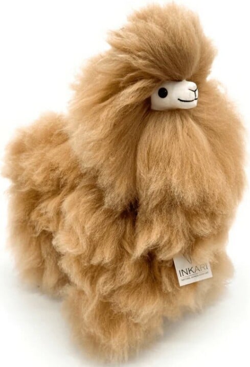 Plyšová hračka Alpaca Large Monster Fluff - světle hnědá