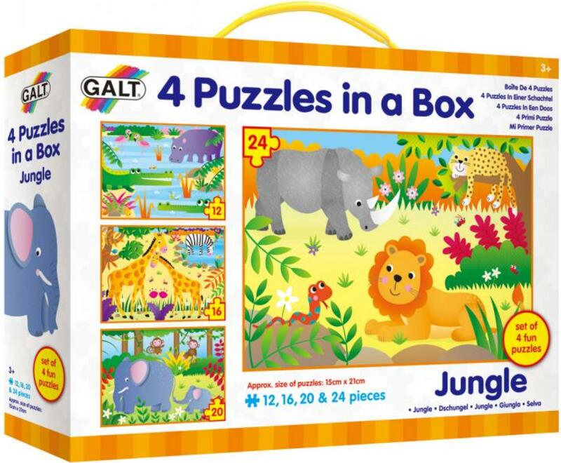 Galt 4 puzzle v krabici - Džungla