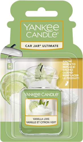 Yankee Candle vůně do auta gelová visačka Vanilka s limetkou, 1 ks