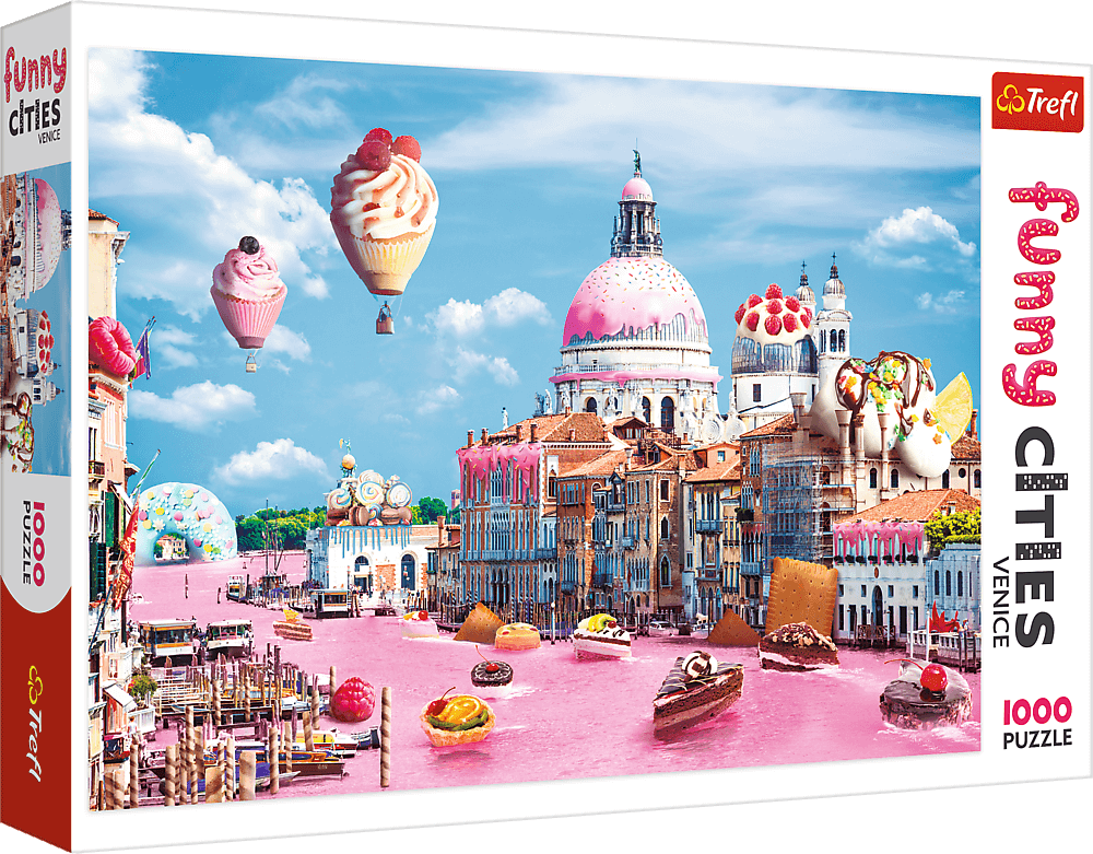Trefl Puzzle 1000 Crazy City - Sladkosti v Benátkách