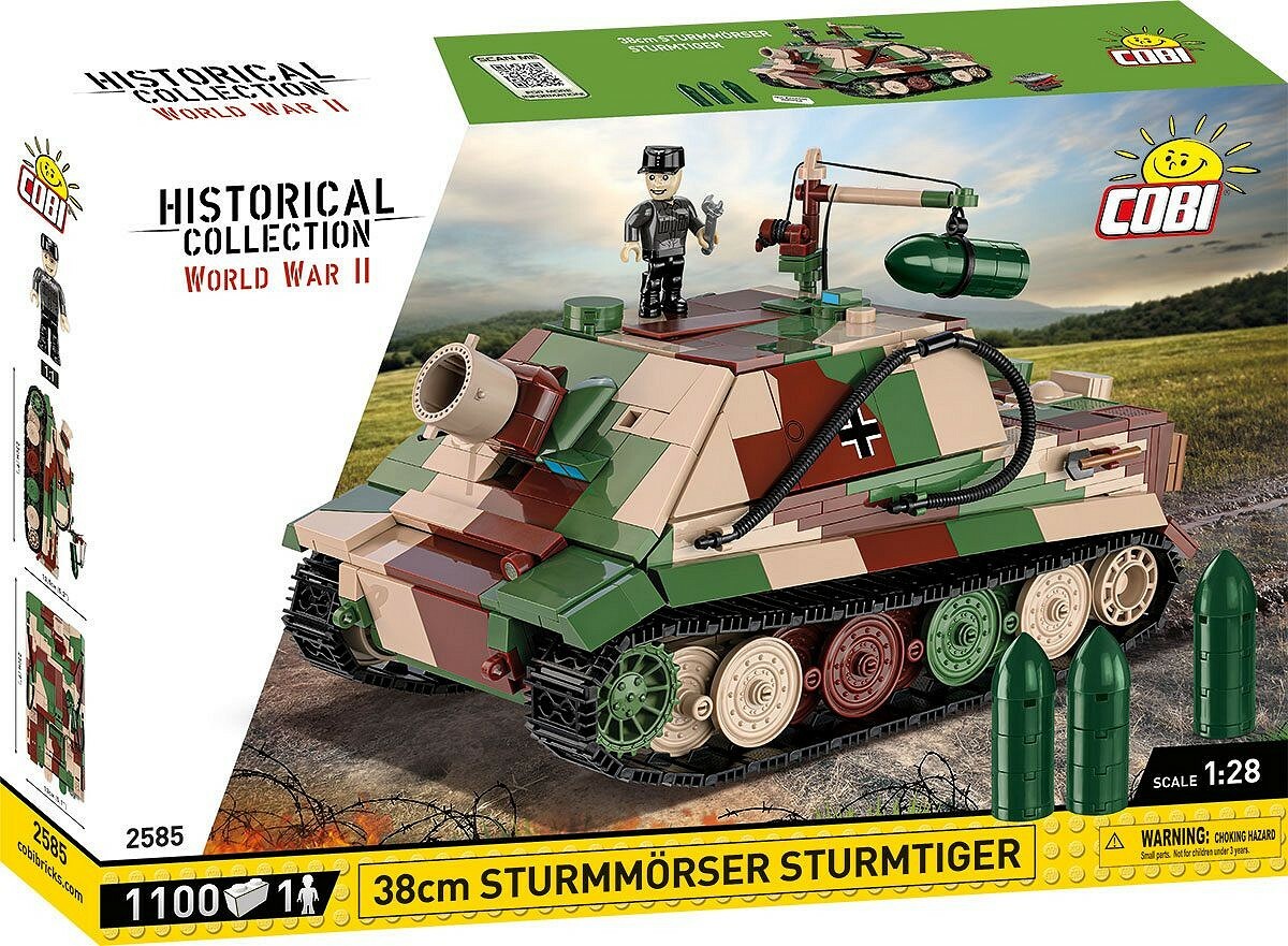 Cobi Sturmtiger 38 cm RW61 Sturnmorser Tiger, 1:28, 1115k, 1f