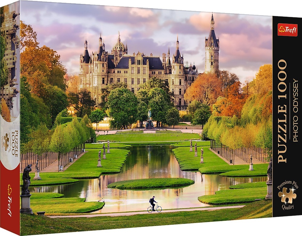 Trefl Puzzle 1000 Premium Plus - Foto Odysea: Zámek Schwerin, Německo