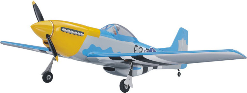 P-51D Mustang 20cc 1.7m ARF žlutý