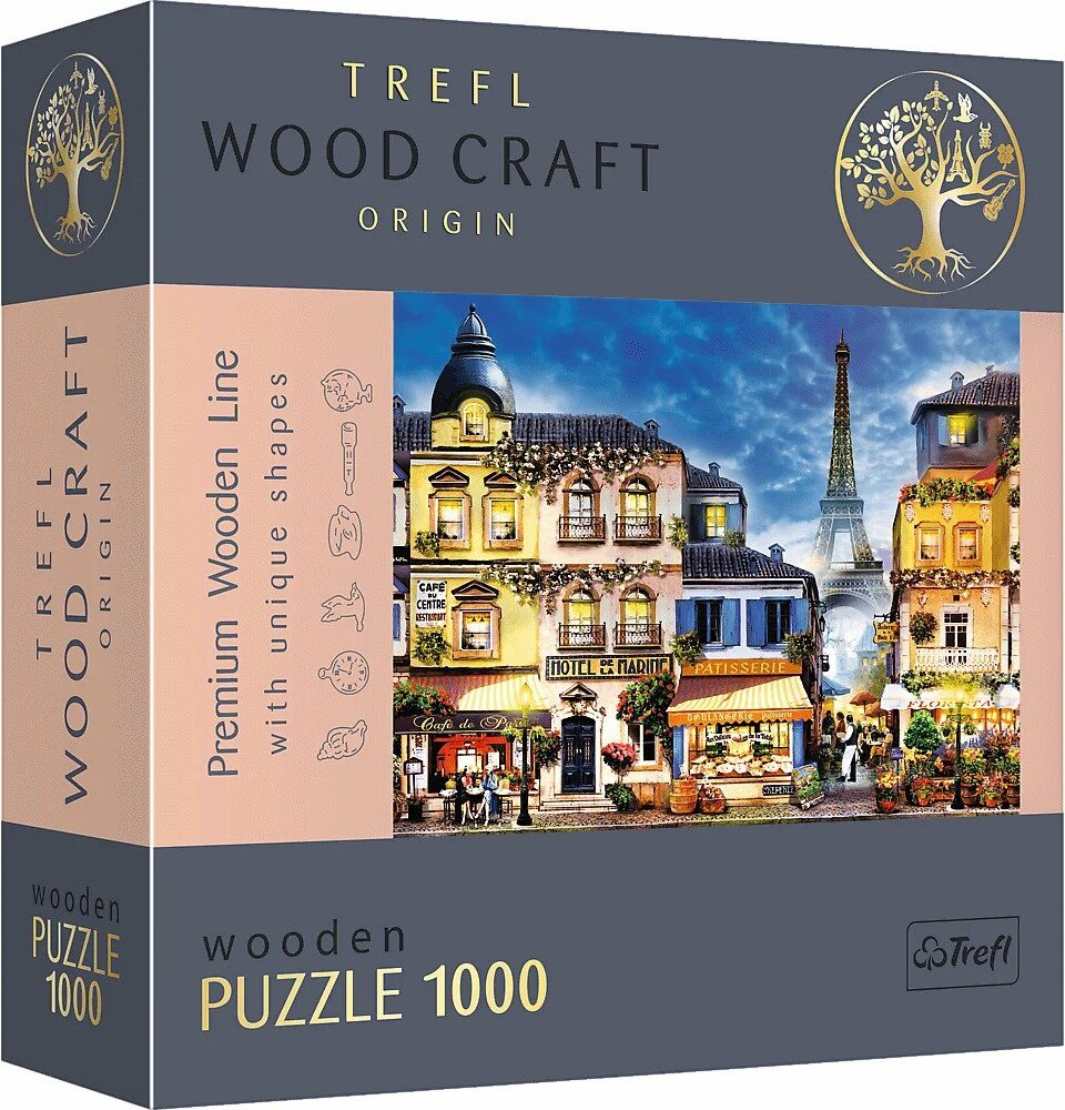 Trefl Dřevěné puzzle 1000 - Francouzská alej