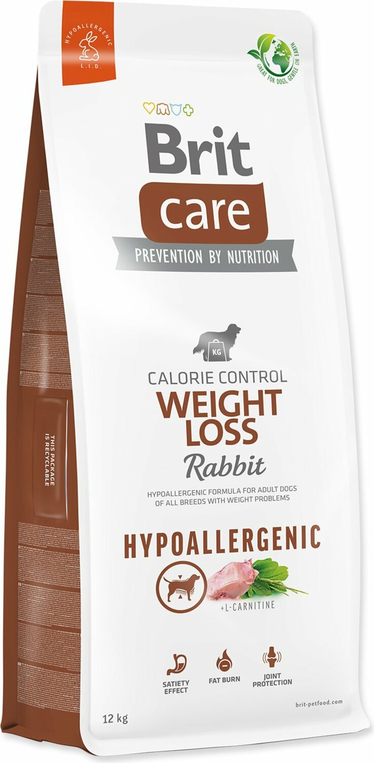 Krmivo Brit Care Dog Hypoallergenic Weight Loss Rabbit 12kg