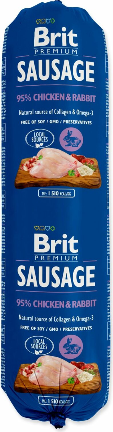Salám Brit Sausage kuře a králík 800g