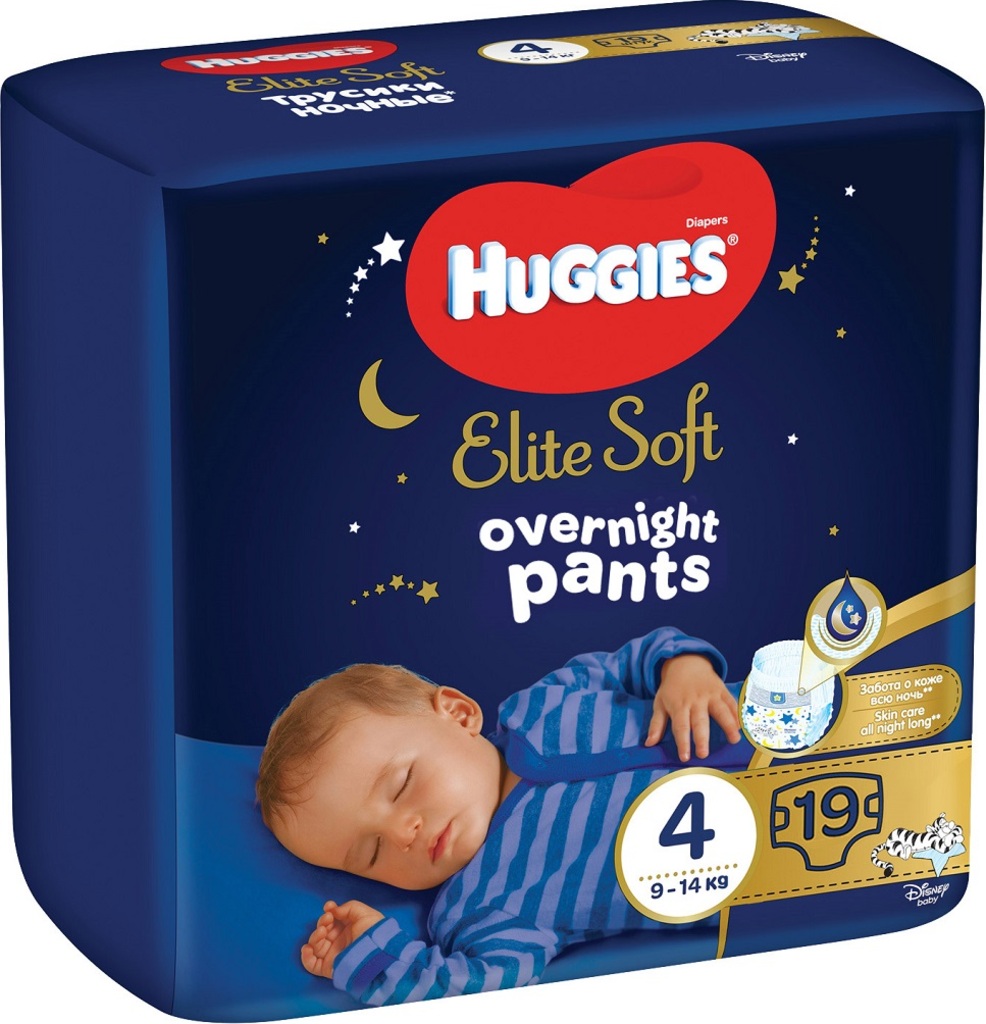 HUGGIES Elite Soft Pants OVN jednorázové pleny vel. L 4, 19 ks