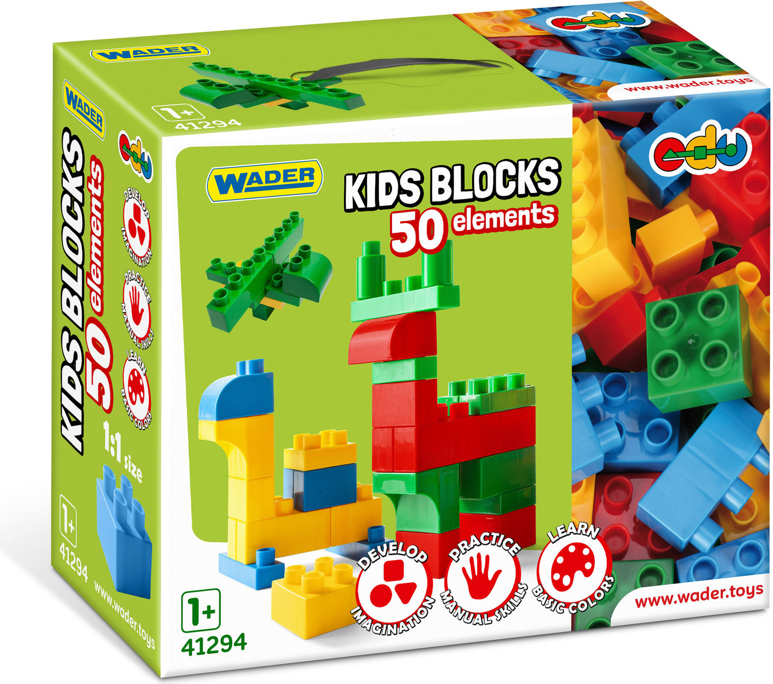 Wader Kids Blocks - kostky 50 ks