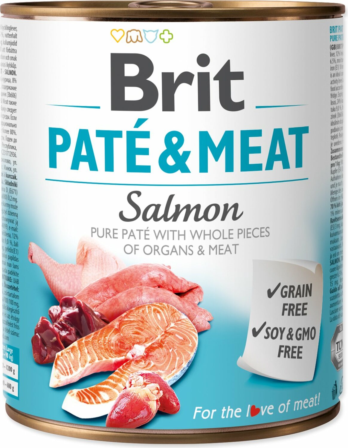 Konzerva Brit Paté & Meat losos 800g