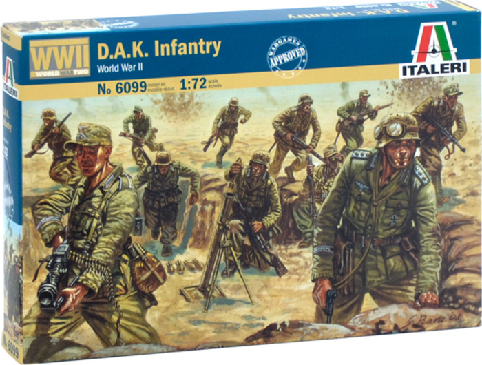 Model Kit figurky 6099 - WWII - DAK Infantry (1:72)
