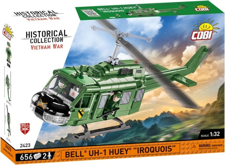 Cobi 2423 Vietnam War Bell UH-1 HUEY IROQUOIS, 1:32, 655 k, 2 f