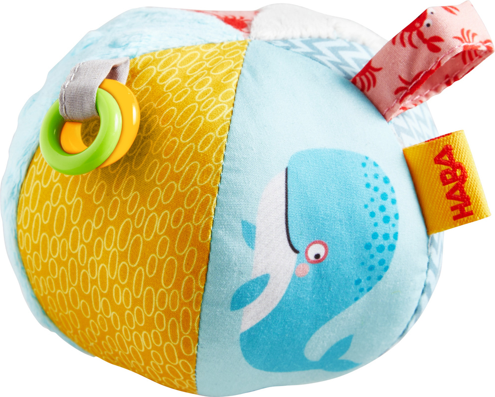 Haba Textilní míč s aktivitami pro miminka Mořský svět