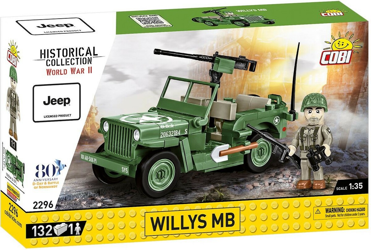 Cobi Willys MB & M2 dělo, 1:35, 150 k, 1 f