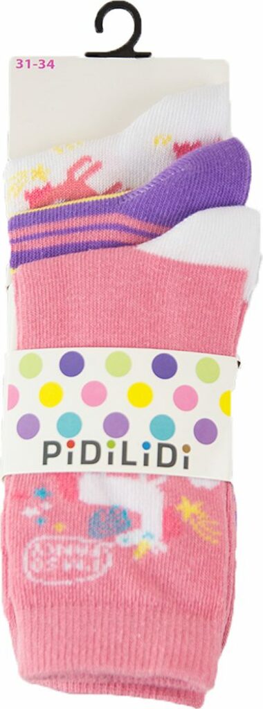 Ponožky dívčí, 3pack, Pidilidi, PD0127, holka- 35-37