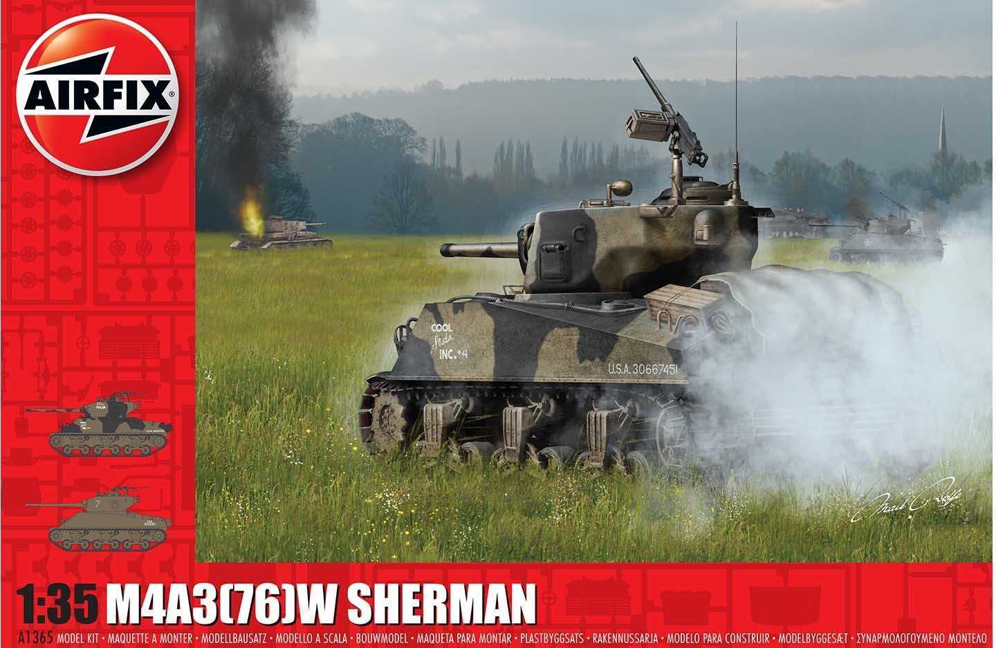 Classic Kit tank A1365 - M4A3 (76) W SHERMAN (1:35)